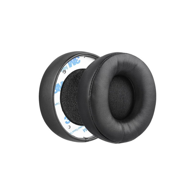 Резервни възглавнички за уши за Beats Solo Pro, Wireless, Мемори пяна и PU кожа, Черен, 1 чифт
