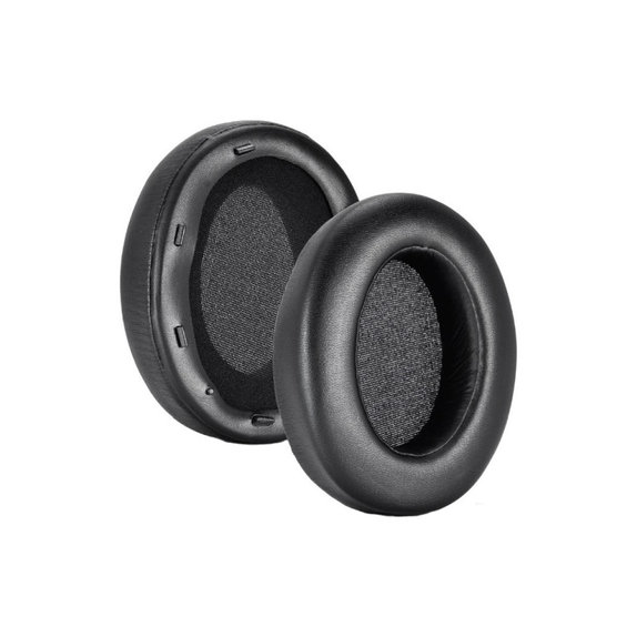 Резервни възглавнички за уши за Sony WH-XB910N, Мемори пяна и PU кожа, Черен, 1 чифт