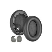 Резервни възглавнички за уши за Sony WH-1000XM4, Мемори пяна и PU кожа, Черен, 1 чифт