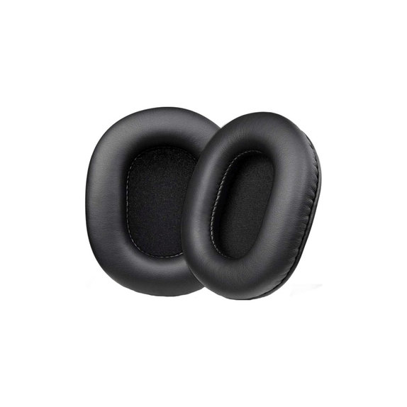 Резервни възглавнички за уши за Sony MDR-7506, Мемори пяна и PU кожа, Черен, 1 чифт