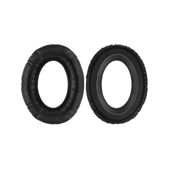 Резервни възглавнички за уши за Sennheiser HD650, Мемори пяна и PU кожа, Черен, 1 чифт