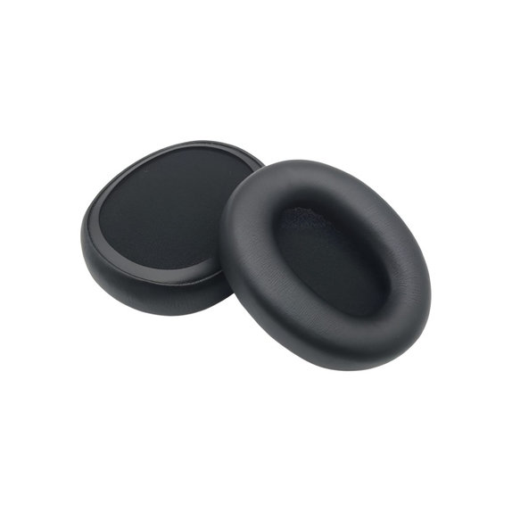 Резервни възглавнички за уши за Skullcandy Crusher ANC 2, Мемори пяна и PU кожа, Черен, 1 чифт