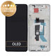Дисплей за Xiaomi Poco X7 24095PCADG, Silver, Тъчскрийн с рамка, 5600030O16P00 Genuine Service Pack