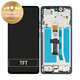 Дисплей за Motorola Moto G75 5G, Aqua Blue, Тъчскрийн с рамка, 5D68C29067 Genuine Service Pack