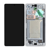 Дисплей OLED за Samsung S25 Ultra, Titanium Silverblue, Тъчскрийн с рамка