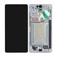 Дисплей OLED за Samsung S25 Ultra, Titanium Silverblue, Тъчскрийн с рамка
