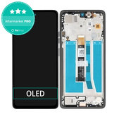 Дисплей за Motorola Moto G75 5G XT2437-2, тъч стъкло с рамка, Black