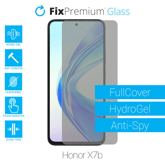 Протектор за екран за Honor X7b, Хидрогел Anti-Spy, FixPremium