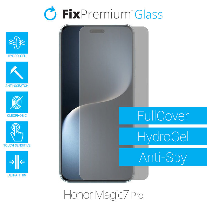 Протектор за екран за Honor Magic7 Pro, Хидрогел Anti-Spy, FixPremium