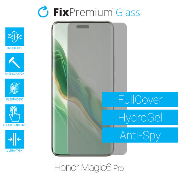 Хидрогел Anti-Spy протектор за екран за Honor Magic6 Pro, FixPremium