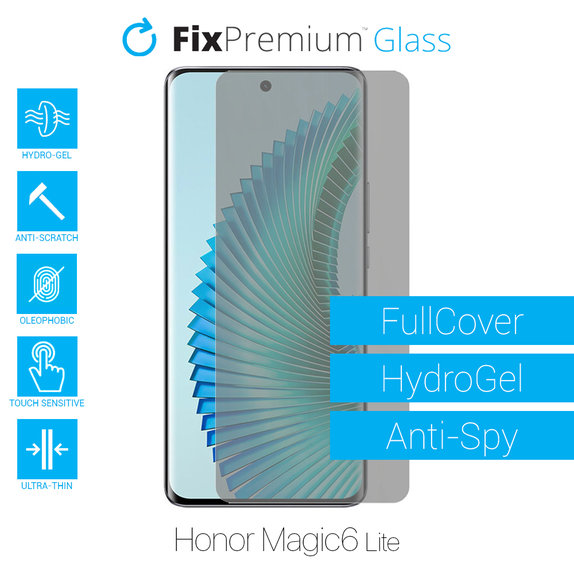 Закалено стъкло за Honor Magic5 Lite, FullCover Glass, FixPremium