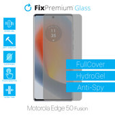 Протектор за екран за Motorola Edge 50 Fusion, Хидрогел Anti-Spy, FixPremium