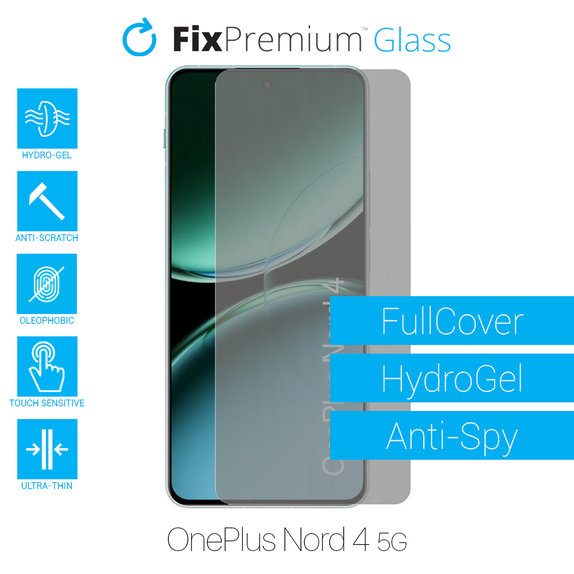 Протектор за екран за OnePlus Nord 4 5G CPH2663, Хидрогел Anti-Spy, FixPremium