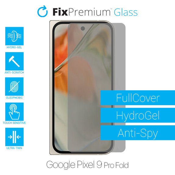 Протектор за екран за Google Pixel 9 Pro Fold, Хидрогел Anti-Spy, FixPremium