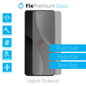 Протектор за екран за Xiaomi 15 Ultra 5G, Хидрогел Anti-Spy, FixPremium