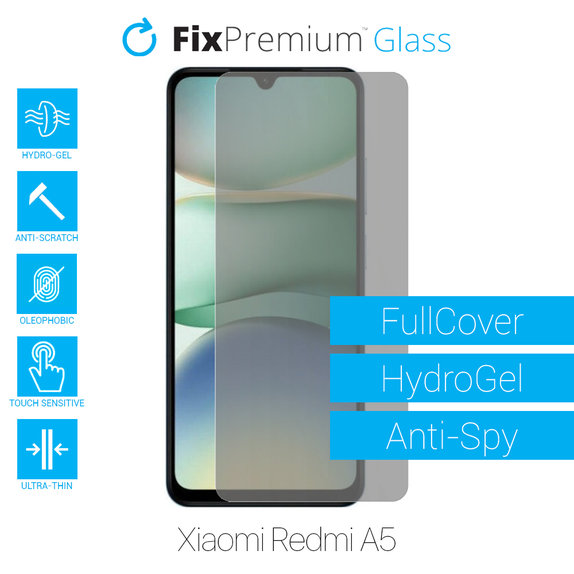 Протектор за екран за Xiaomi Redmi A5, Хидрогел Anti-Spy, FixPremium