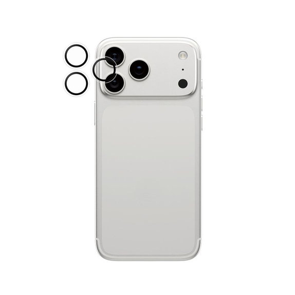 Протектор за обектив на задна камера Hoops за iPhone 17 Pro Max/17 Pro/16 Pro Max/16 Pro, Прозрачен, PanzerGlass