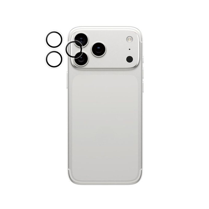Протектор за обектив на задна камера Hoops за iPhone 17 Pro Max/17 Pro/16 Pro Max/16 Pro, Прозрачен, PanzerGlass