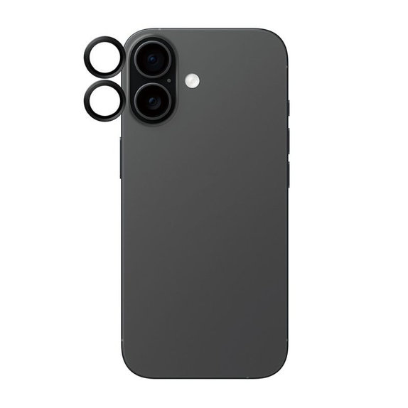 Протектор за обектив на задна камера Hoops за iPhone 17/16 Plus/16, Черно, Black, PanzerGlass