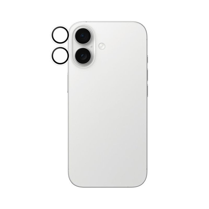 Протектор за обектив на задна камера Hoops за iPhone 16, 16 Plus, 17, Прозрачен, PanzerGlass