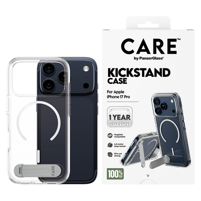 Калъф Kickstand за iPhone 17 Pro, Прозрачно, PanzerGlass