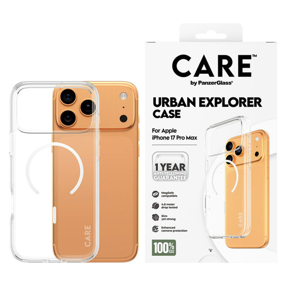 Калъф Urban Explorer с MagSafe за iPhone 17 Pro Max, Бяло, PanzerGlass