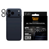 Протектор за обектив на задна камера Hoops Ceramic II за iPhone 17 Pro Max/17 Pro/16 Pro Max/16 Pro, Черно, PanzerGlass