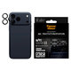 Протектор за обектив на задна камера Hoops Ceramic II за iPhone 17 Pro Max/17 Pro/16 Pro Max/16 Pro, Черно, PanzerGlass