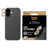 Протектор за обектив на камера Hoops за iPhone 17/16 Plus/16, Glitter Gold, PanzerGlass