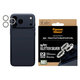 Протектор за обектив на камера Hoops за iPhone 17 Pro Max/17 Pro/16 Pro Max/16 Pro, Glitter Silver, PanzerGlass