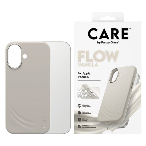 Калъф FLOW с MagSafe за iPhone 17, Vanilla, CARE