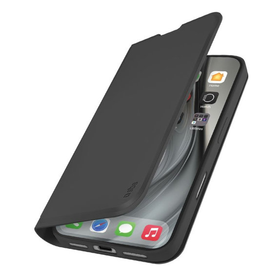 Калъф тип книга Wallet Smooth за iPhone 17 Pro Max, Черен, SBS