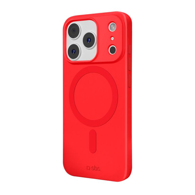 Калъф Instinct Mag, съвместим с MagSafe за iPhone 17 Pro, Червен