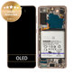 Дисплей за Samsung S21 G991B, Violet, Тъчскрийн с рамка and Батерия, GH82-27254B Genuine Service Pack