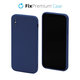 Силиконов калъф за iPhone X & XS, Син, FixPremium