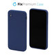 Силиконов калъф за iPhone X & XS, Син, FixPremium