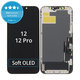 Дисплей Soft OLED за iPhone 12, 12 Pro, Тъчскрийн с рамка, DIAGNOSTIC