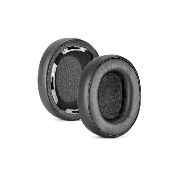 Резервни възглавнички за уши за Audio-Technica ATH-SR50, SR50BT, Мемори пяна и PU кожа, Черен, 1 чифт