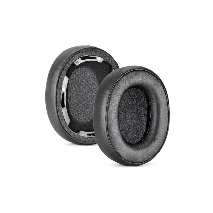 Резервни възглавнички за уши за Audio-Technica ATH-SR50, SR50BT, Мемори пяна и PU кожа, Черен, 1 чифт