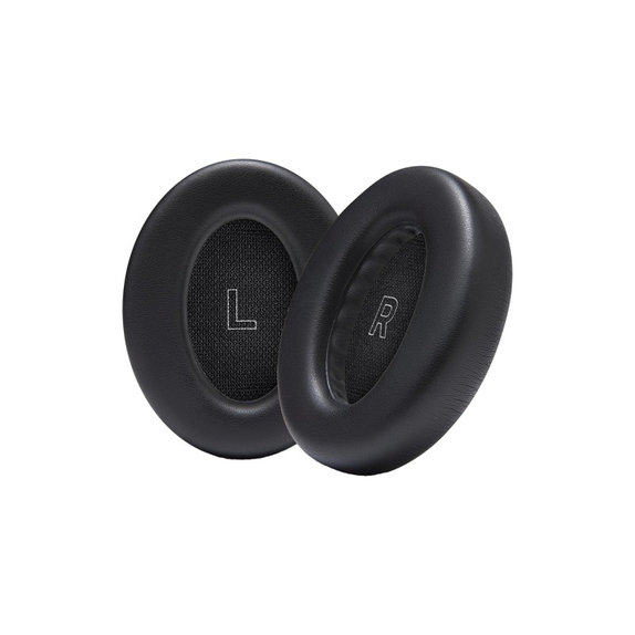 Резервни възглавнички за уши за Bose QC Ultra, Мемори пяна и кожа, Черен, 1 чифт