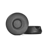 Резервни възглавнички за уши за Jabra Engage 55, 65, 75 (Stereo), Мемори пяна и кожа, Черен, 1 чифт