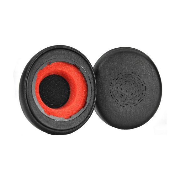 Резервни възглавнички за уши за Jabra Evolve2 50, 55, Мемори пяна и PU кожа, Черен, 1 чифт