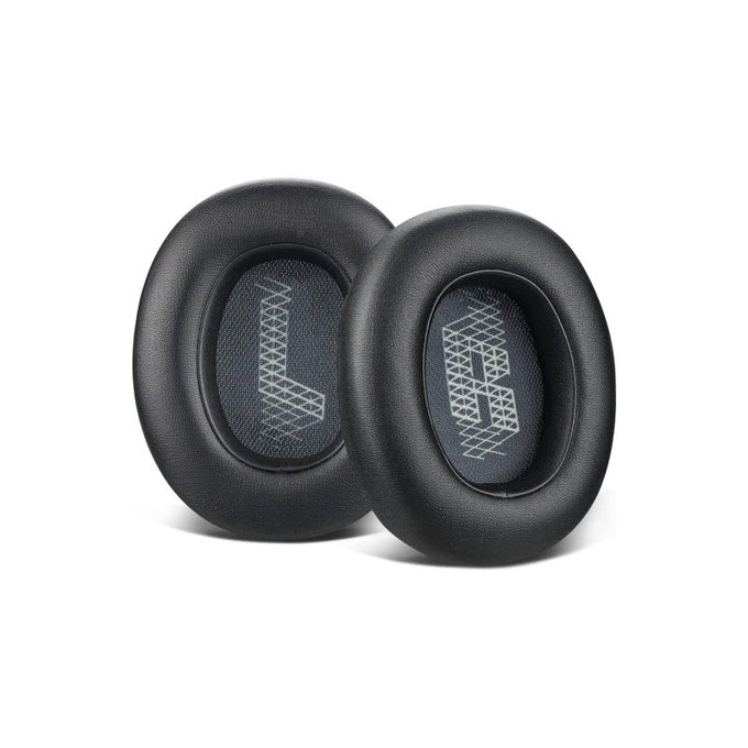 Резервни възглавнички за уши за JBL Live 650BTNC, E65, Мемори пяна и PU кожа, Черен, 1 чифт