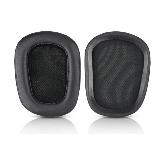Резервни възглавнички за уши за Logitech G633 Artemis, G933 Artemis, Мемори пяна и кожа, Черен, 1 чифт