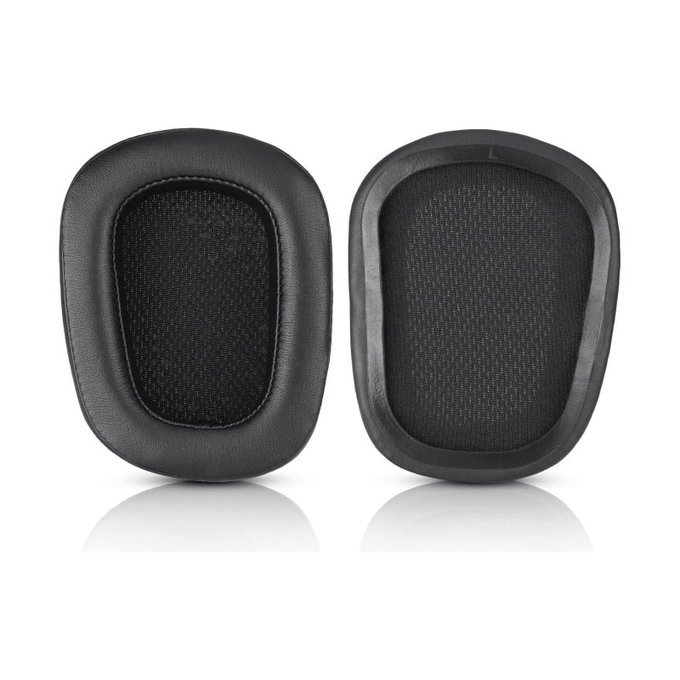 Резервни възглавнички за уши за Logitech G633 Artemis, G933 Artemis, Мемори пяна и кожа, Черен, 1 чифт