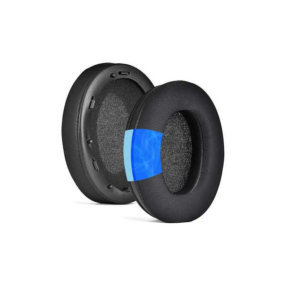 Резервни възглавнички за Sony WH-1000XM3, Мемори пяна, текстил и кожа, Black, Охлаждащ гел, 1 чифт