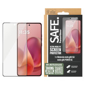 Закалено стъкло UWF за Motorola Moto G86 Power, Черно, SAFE by PanzerGlass
