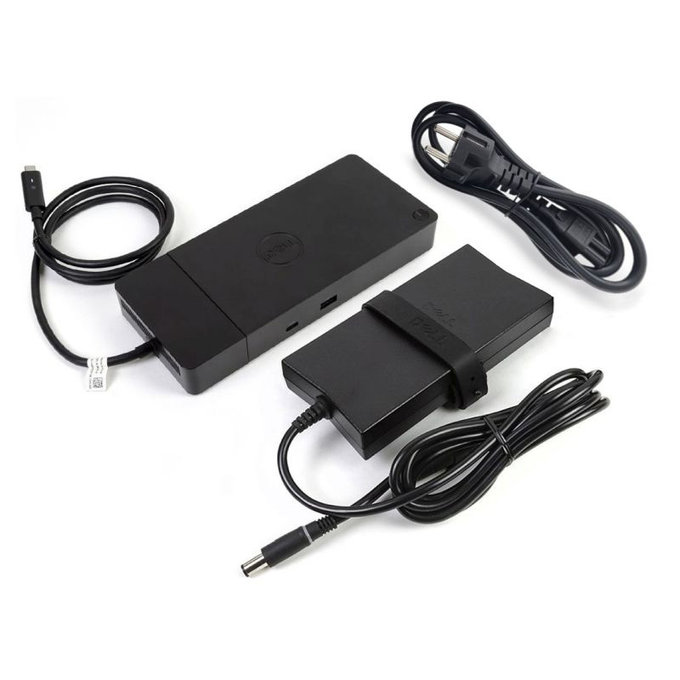 Докинг станция (USB-C) и 130W адаптер за Dell WD19S K20A001, Refurbished