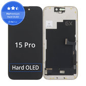 Дисплей Hard OLED за iPhone 15 Pro, Тъчскрийн с рамка, FixPremium