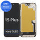 Дисплей Hard OLED за iPhone 15 Plus, Тъчскрийн с рамка, FixPremium